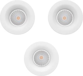 Eglo 902277 - Set da 3 faretti LED dimmerabili da incasso SALICETO, LED/4,8W/230V, Ø 8,8 cm, bianco