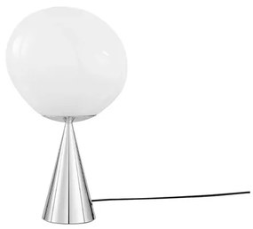 Melt Cone Fat Lampada da Tavolo Opal/Silver - Tom Dixon