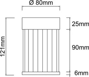 Open Design OR86089 - Faretto FIATTO 1xG9/8W/230V oro rosa