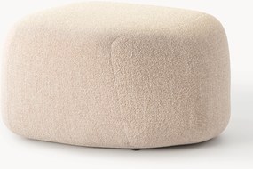 Pouf ovale in bouclé Wolke