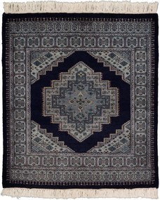 Bokhara Tappeto orientale 110 x 100 Verde (Pakistan) Annodato A Mano