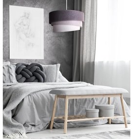 Duolla - Lampadario a sospensione con filo TRIO 1xE27/15W/230V diametro 45 cm antracite/grigio/bianco