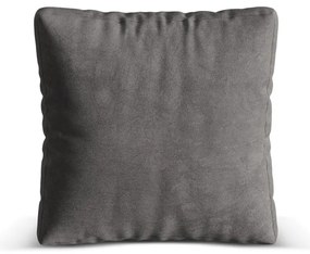 Cuscino per divano componibile grigio con rivestimento in velluto Martina – Micadoni