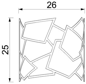 Applique CAMO 1xE27/15W/230V oro