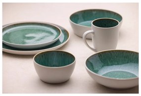 Piatto da dolce bianco/verde in gres ø 21 cm Gastro White/Green – Bitz