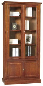 JULIET - mobile con vetrina in legno massello cm 90 x 41 x 186 h