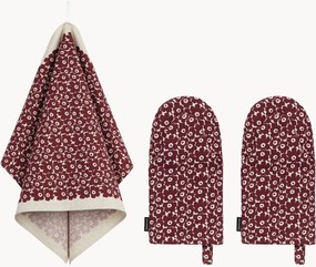 Set 3 strofinacci e guanti da forno Pikkuinen