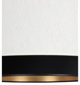 Plafoniera NATIA 1xE27/60W/230V bianco/nero