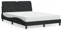 Letto con Materasso Nero 120x200 cm in Velluto 3208648