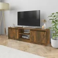 Mobile TV Rovere Fumo 120x30x35,5 cm in Legno Multistrato 815339