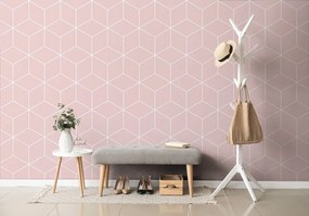 Carta da parati – Cubi rosa