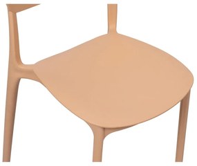 Sedia da esterno color pesca in plastica Hébé – Bonami Essentials