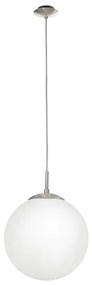 EGLO 85262 - Lampadario a sospensione con filo RONDO 1xE27/60W/230V diametro 25 cm bianco
