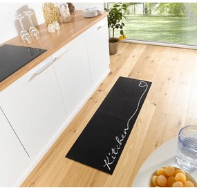 Runner da cucina nero, 50 x 150 cm Cook &amp; Clean - Zala Living