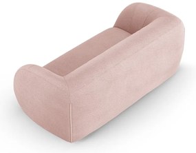 Divano bouclé rosa chiaro 210 cm Essen - Cosmopolitan Design