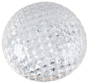 Plafoniera LED neoclassico Point, trasparente Ø 41 cm, luce naturale NOVECENTO