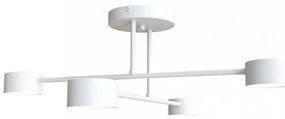 Lampada da soffitto in acciaio HALO 4 bianco/nero 4xGX53 Colore del corpo Bianco