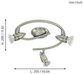 Eglo 92643 - Faretto LED MAGNUM 3xGU10-LED/3W/230V