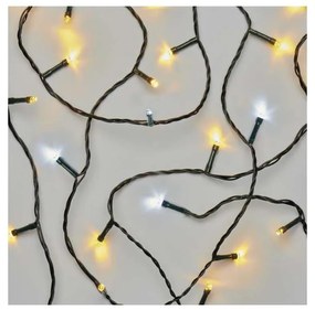 Catena LED da esterno natalizia 120xLED/2 funzioni 17m IP44 bianco caldo/freddo