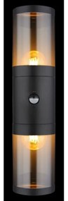 Globo 32014-2BS-Applique da esterno con sensore XELOO 2xE27/40W/230V IP44