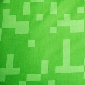 Set copripiumino e federa da bambini verde/blu in cotone per letto singolo 140x200 cm Minecraft "Sssleep Tight" – Jerry Fabrics