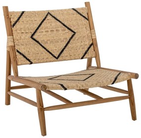 Poltrona con intreccio in colore naturale Lennox - Bloomingville