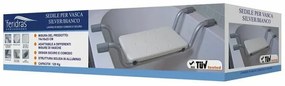 Sedile per vasca da bagno con gommini antiscivolo e portata max 120 kg