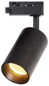 Faretto per sistema ferroviario monofase PIPE 1xGU10/10W/230V nero