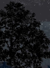 Isidore Leroy Carta da parati panoramica Eclipse Nocturne - Panel C