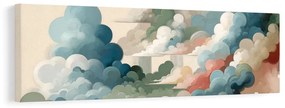 Quadro su tela – Cielo astratto pieno di forme e colori