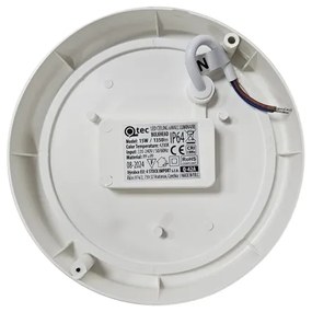 Plafoniera LED da esterno LED/15W/230V 4200K diametro 15,5 cm IP64 bianco