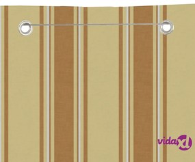 vidaXL Paravento Balcone Giallo e Arancione 140x240 cm Tessuto Oxford