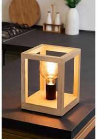 Spot-Light 7154174 - Lampada da tavolo KAGO 1xE27/60W/230V rovere opaco