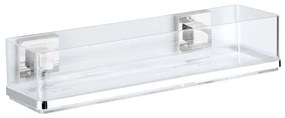 WENKO 22685100-Mensola VACUUM-LOC QUADRO ED 38,5x14,5 cm argento/cromo lucido