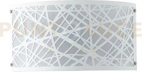 Applique a parete batik bianca 2 luci attacco e14 32x9x17cm