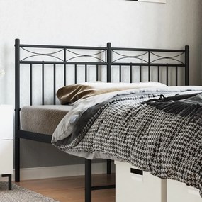 Testiera İn Metallo Nero 140 Cm /