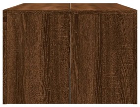 Tavolino salotto rovere marrone 102x50x36 cm legno multistrato