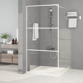 Parete Doccia Walk İn Bianca 100x195 Cm Vetro Trasparente Esg /