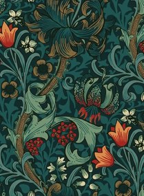 House of Hackney Carta da parati Golden Lily - Midnight