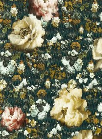 Clarke & Clarke Carta da parati Camile - Teal/ Spice