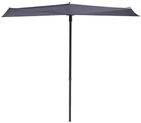 Ombrellone Da Balcone Sun Wave 270x150 Cm Blu Zaffiro /