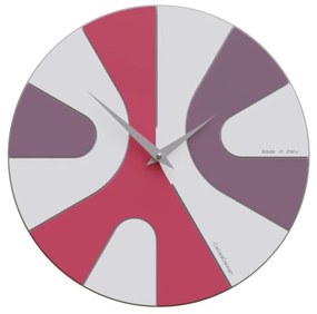 CalleaDesign Orologio da parete moderno silenzioso AsYm- in vari colori FUCSIA