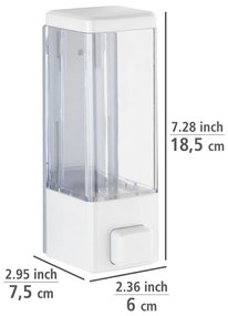 Dispenser di sapone in plastica bianco da parete 320 ml Istres - Wenko