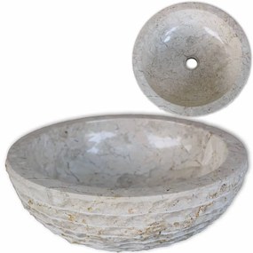 Lavandino İn Marmo 40 Cm Crema /
