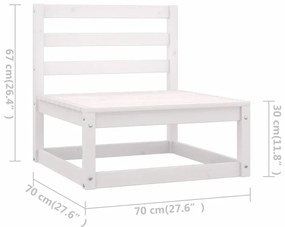 Set Divani da Giardino 4 pz con Cuscini Legno Massello Pino