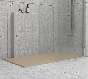 Kamalu - Piatto doccia pietra 90x140 colore tortora | KAM-CP100