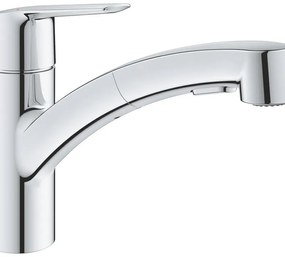 Rubinetto da cucina con doccetta 45° Start argento cromato lucido GROHE