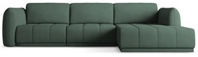 Divano angolare verde (con penisola a destra) Hoku – Makamii