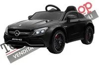 Auto Macchina Elettrica per Bambini Mercedes C63 AMG 12V colore Nero