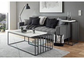 Tavolino d'appoggio ZAIRA bianco